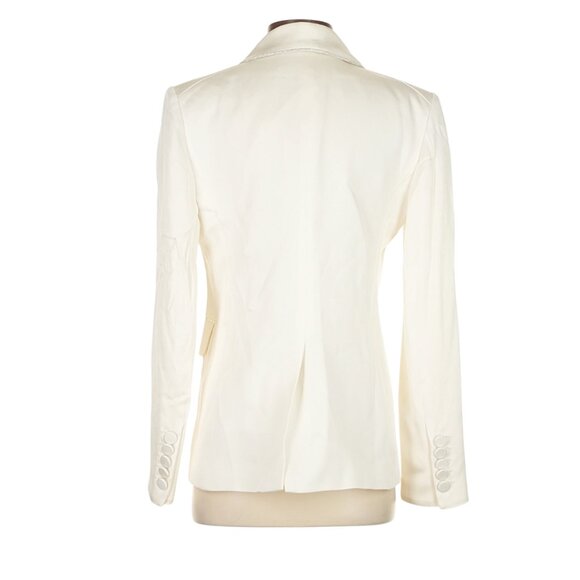 $750 Veronica Beard Jagger Crystal-embellished Blazer in "Winter White. Size 2. - Picture 8 of 9